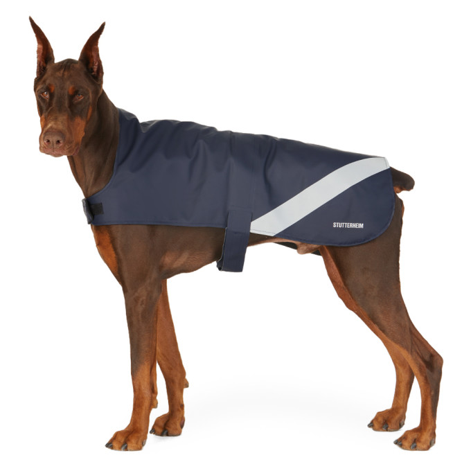 Shop Stutterheim Ssense Exclusive Navy Lightweight Dog Raincoat