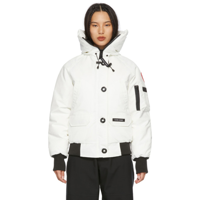 CANADA GOOSE WHITE DOWN CHILLIWACK JACKET