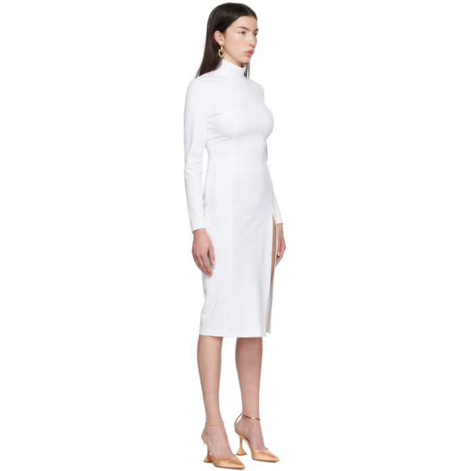 WOLFORD WHITE AMINA MUADDI EDITION TURTLENECK DRESS