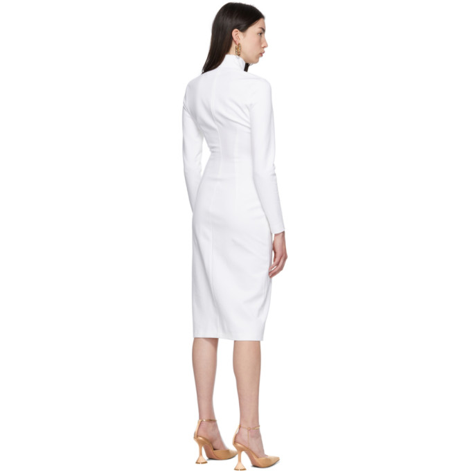 WOLFORD WHITE AMINA MUADDI EDITION TURTLENECK DRESS