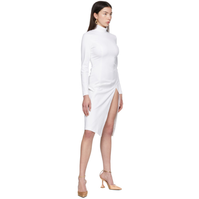 WOLFORD WHITE AMINA MUADDI EDITION TURTLENECK DRESS