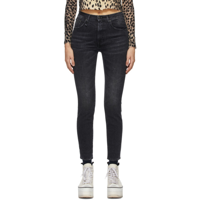 R13 BLACK SKINNY JEANS