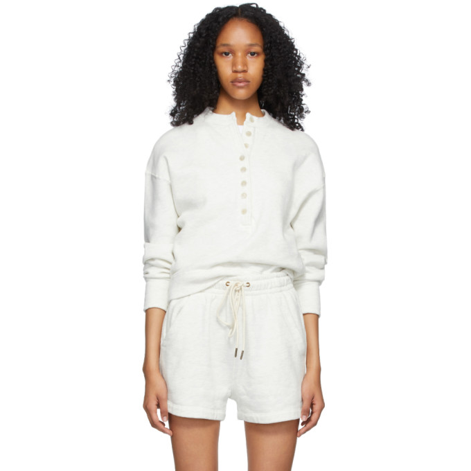 CITIZEN OF HUMANITY OFF-WHITE CORA HENLEY SWEATSHIRT