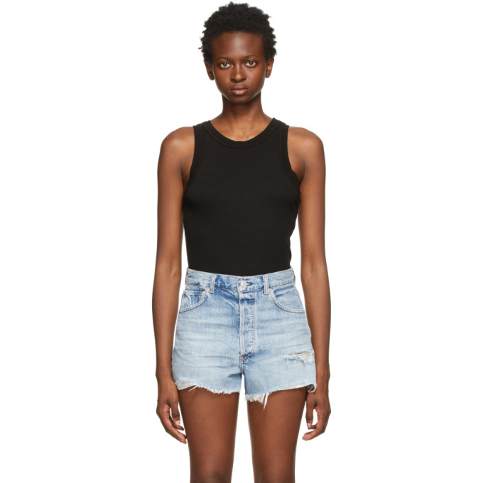Citizen Of Humanity Citizens Of Humanity Isabel Rib Tank In Black