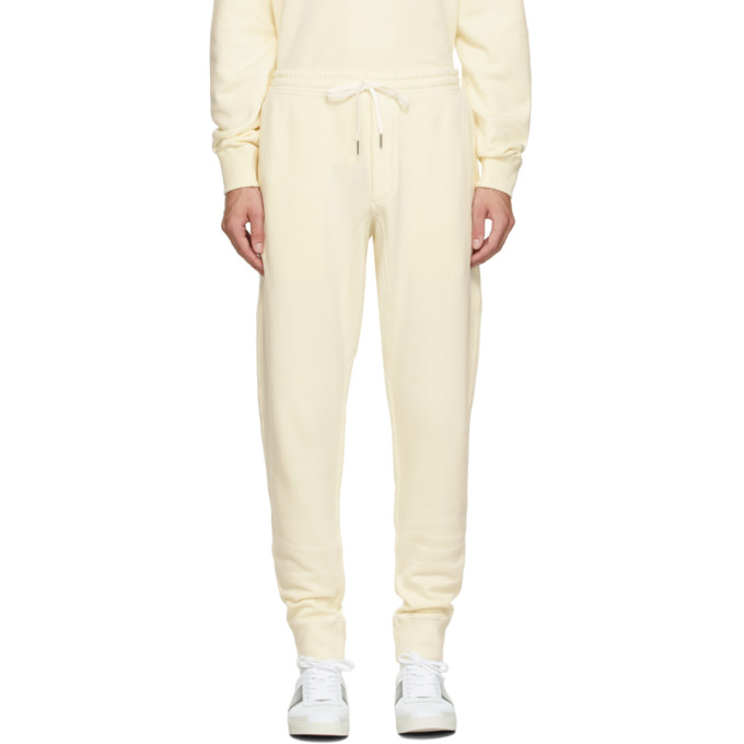 TOM FORD OFF-WHITE GARMENT DYED LOUNGE PANTS