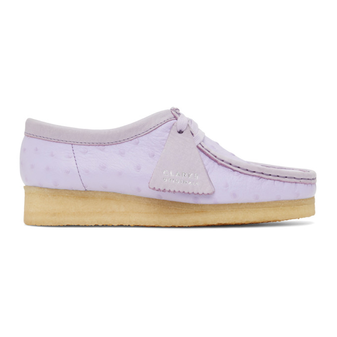 Clarks Originals Purple Wallabee Derbys In Lilac ModeSens