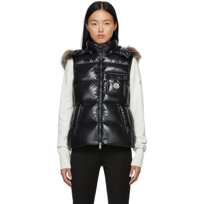 fur puffer vest