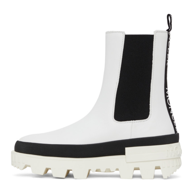 Shop Moncler White Coralyne Boots In 001 White