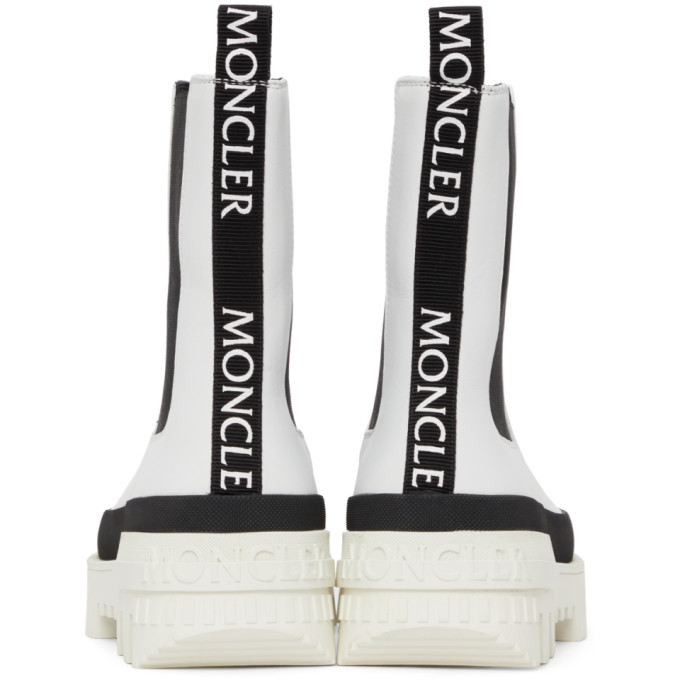 Shop Moncler White Coralyne Boots In 001 White