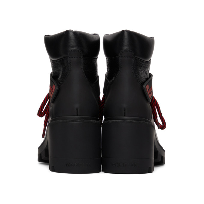 Shop Moncler Black Carol Hiking Boots In 999 Black