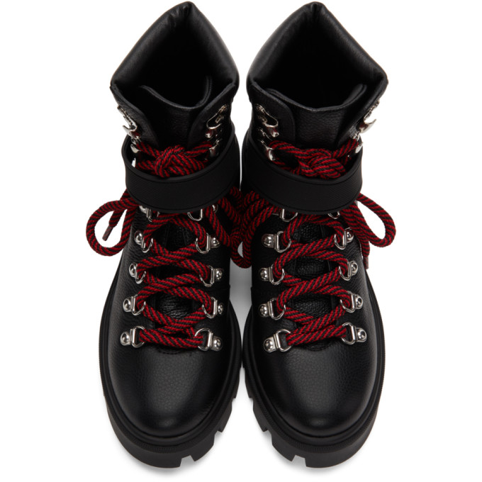 Shop Moncler Black Carol Hiking Boots In 999 Black