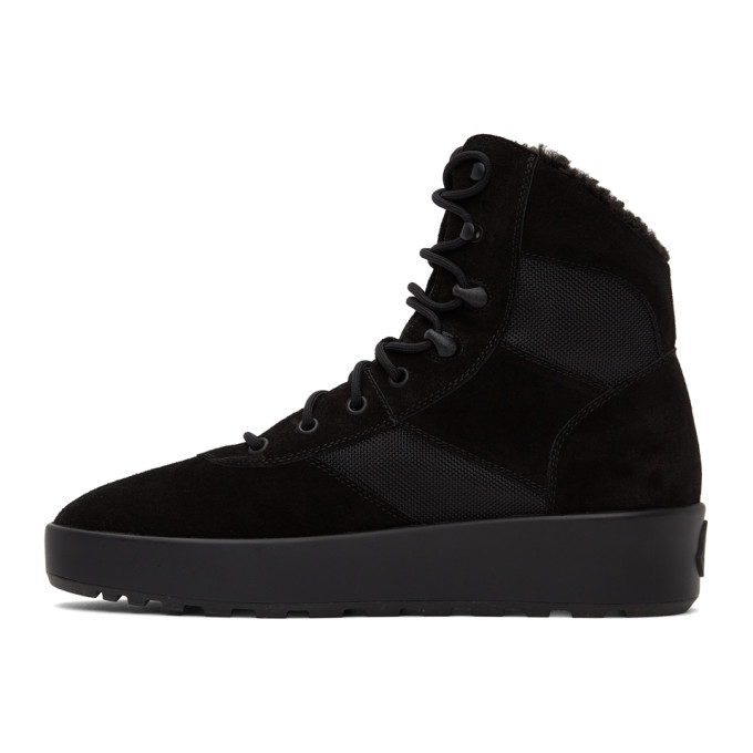 Shop Moncler Black Promyx High Sneakers In 999 Black