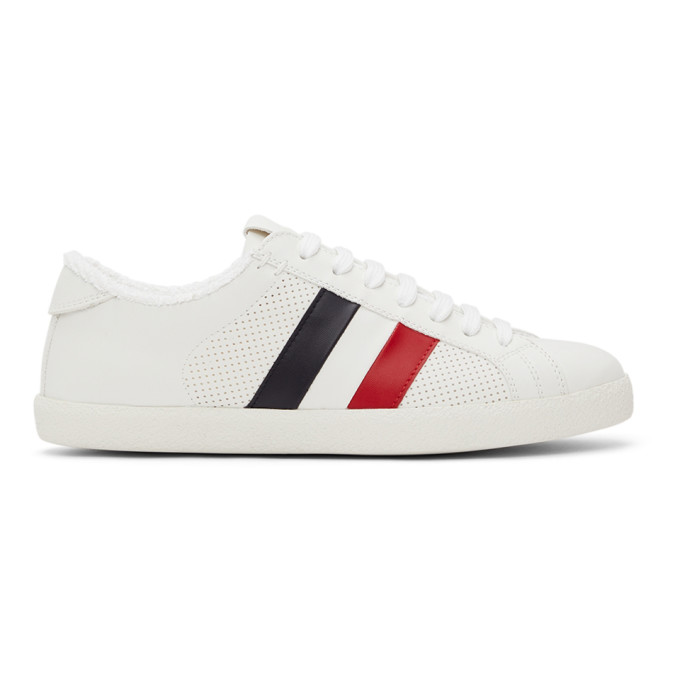 Moncler White Ryegrass Sneakers In 032 White