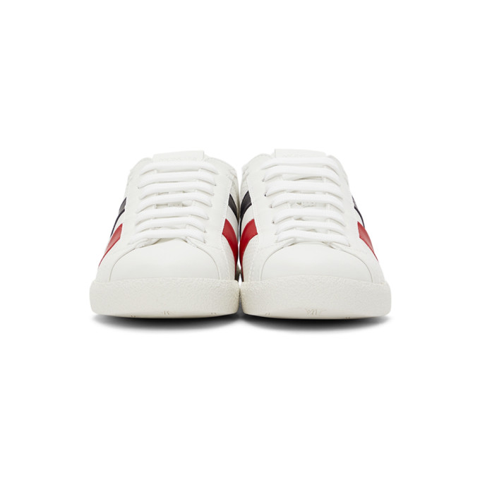 Shop Moncler White Ryegrass Sneakers In 032 White