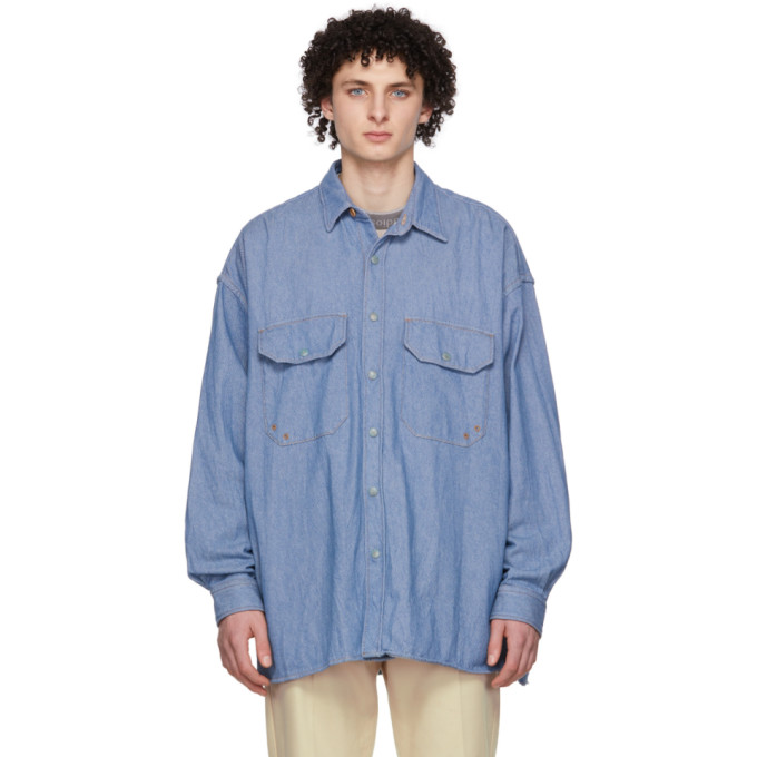 Acne Studios Blue Denim Jacket In Light Blue | ModeSens