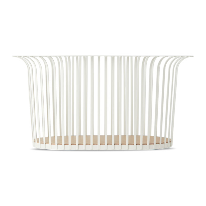 Shop Menu Off-white Ribbon Basket In Ivory