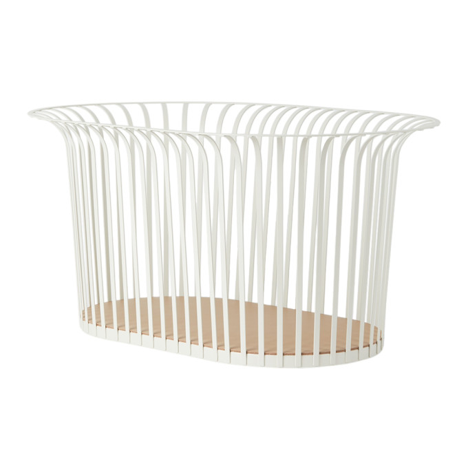 Shop Menu Off-white Ribbon Basket In Ivory