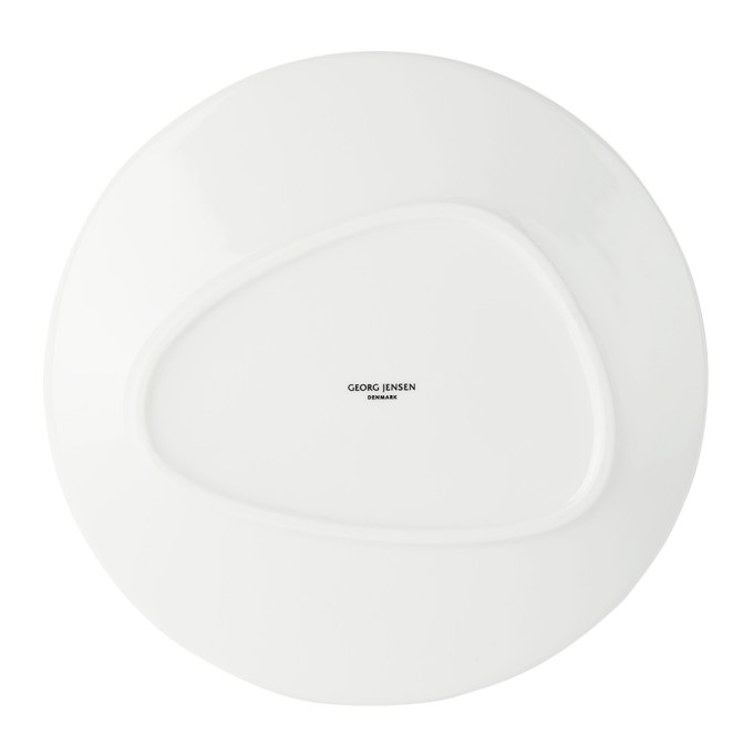 Shop Georg Jensen Four-pack White Sky Lunch Plates In N/a