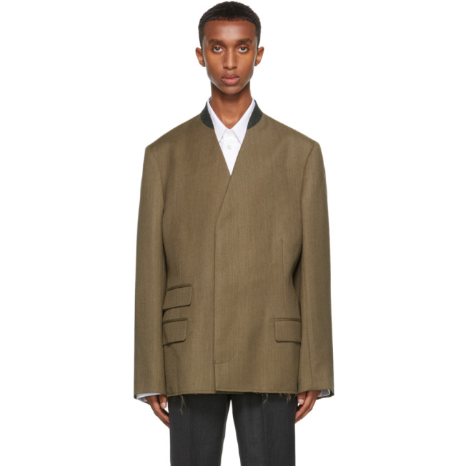 Long collarless blazer Clearance