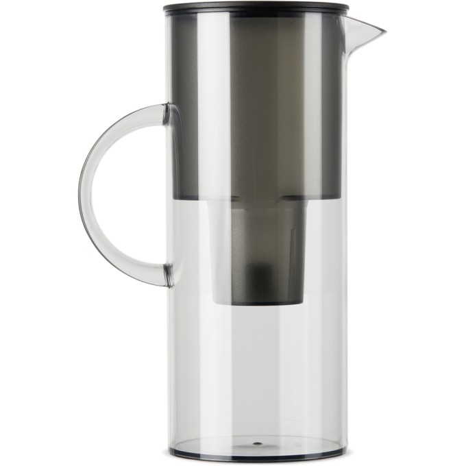 Stelton Grey Water Filter Jug, 2l In Charcoal Grey ModeSens