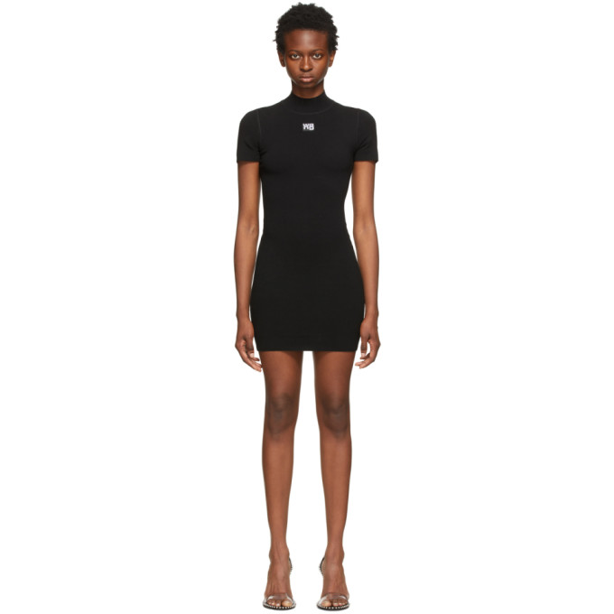 Alexander Wang Logo Print Bodycon Dress ...