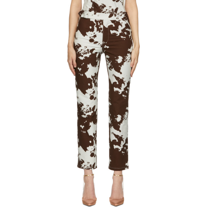 High-rise Stretch-cotton Trousers 
