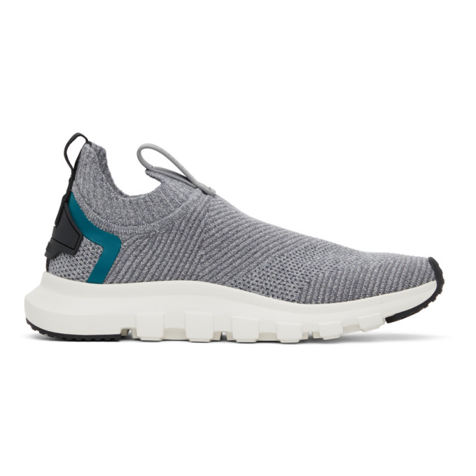 Z ZEGNA GREY SOCK 2.0 SLIP-ON SNEAKERS