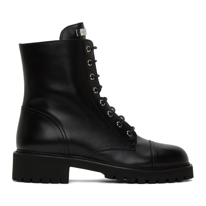 GIUSEPPE ZANOTTI BLACK NEVADA BOOTS