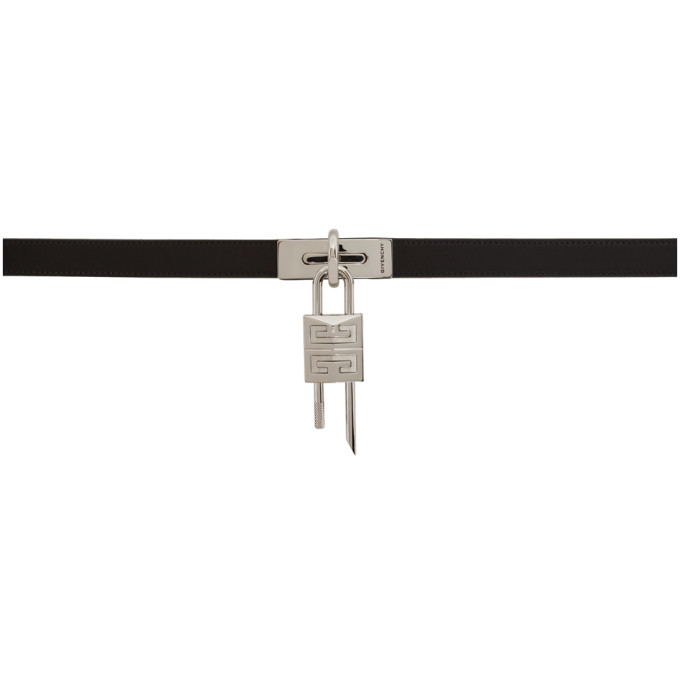 Click to view more detailed imagery on our partner's website Givenchy Womens 001-black Turnlock Leather Belt 30