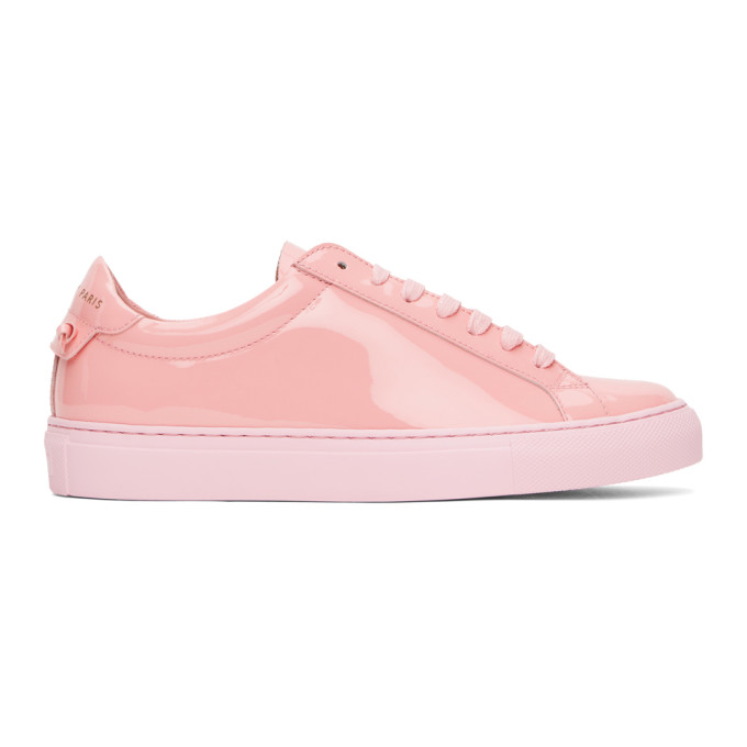 GIVENCHY PINK PATENT URBAN KNOTS SNEAKERS