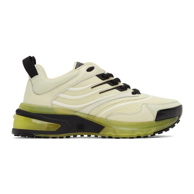 GIVENCHY OFF-WHITE & GREEN GIV 1 SNEAKERS