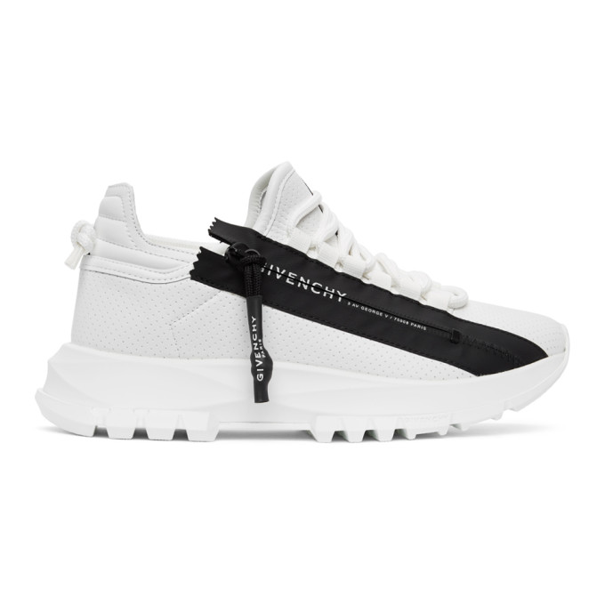 Givenchy White & Black Spectre Trainers In 116 White/black