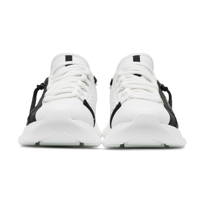 Shop Givenchy White & Black Spectre Sneakers In 116 White/black