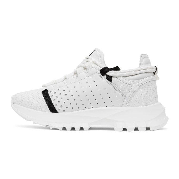 Shop Givenchy White & Black Spectre Sneakers In 116 White/black