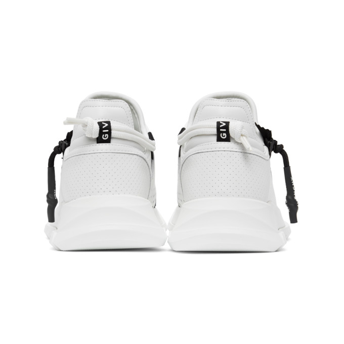 Shop Givenchy White & Black Spectre Sneakers In 116 White/black