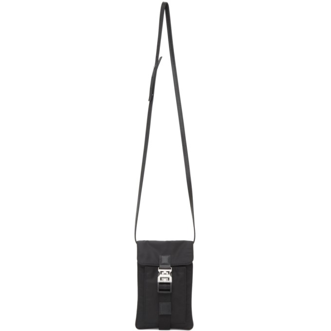 GIVENCHY BLACK 4G LIGHT STRAPPED POUCH