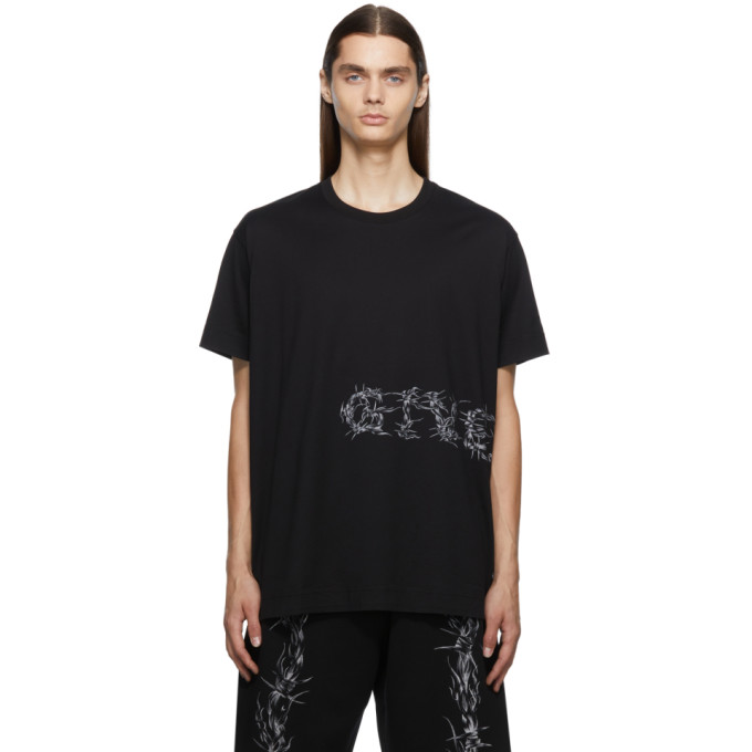 GIVENCHY BLACK OVERSIZED BARBED WIRE T-SHIRT