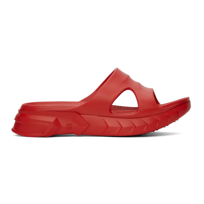 GIVENCHY RED MARSHMALLOW SANDALS