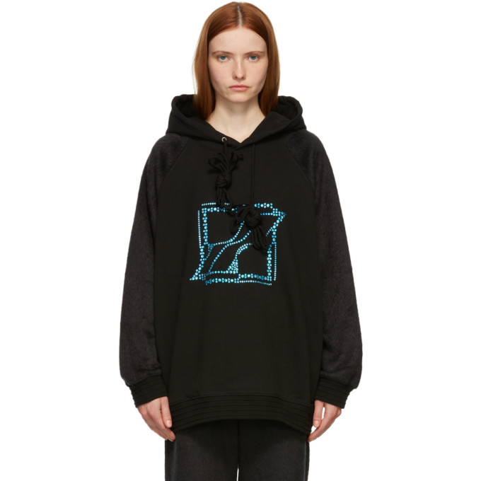 embellished drawstring hoodie