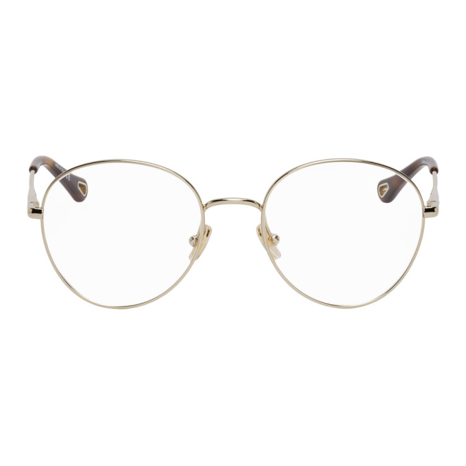 chloe gold glasses