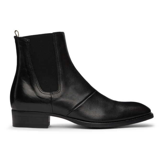 OFFICINE CREATIVE BLACK SEAN 6 CHELSEA BOOTS