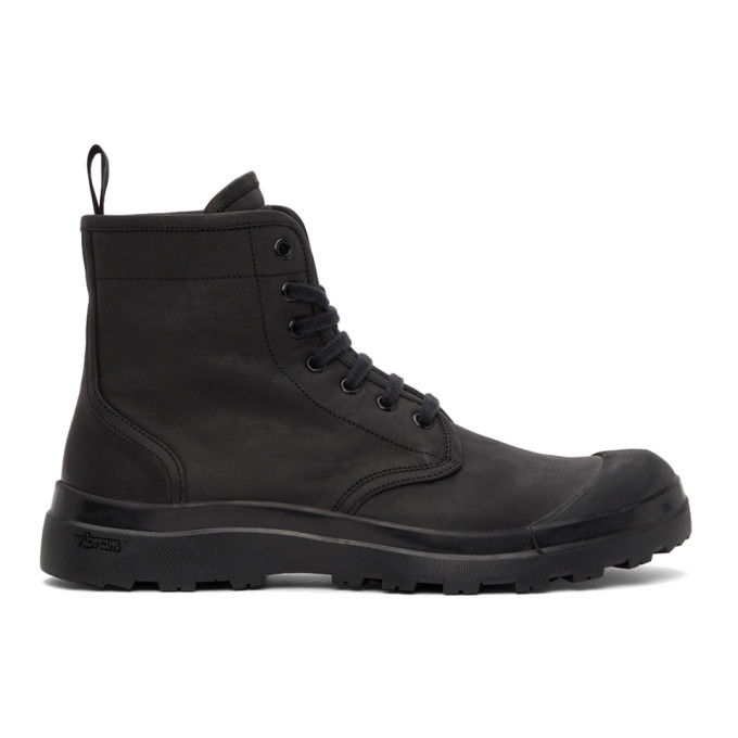 OFFICINE CREATIVE BLACK PALLET 1 BOOTS