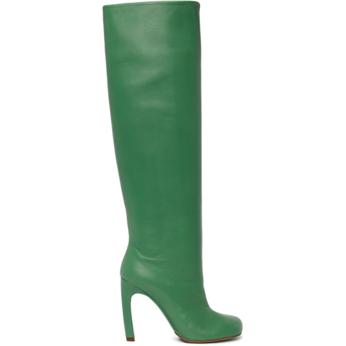 green tall boots