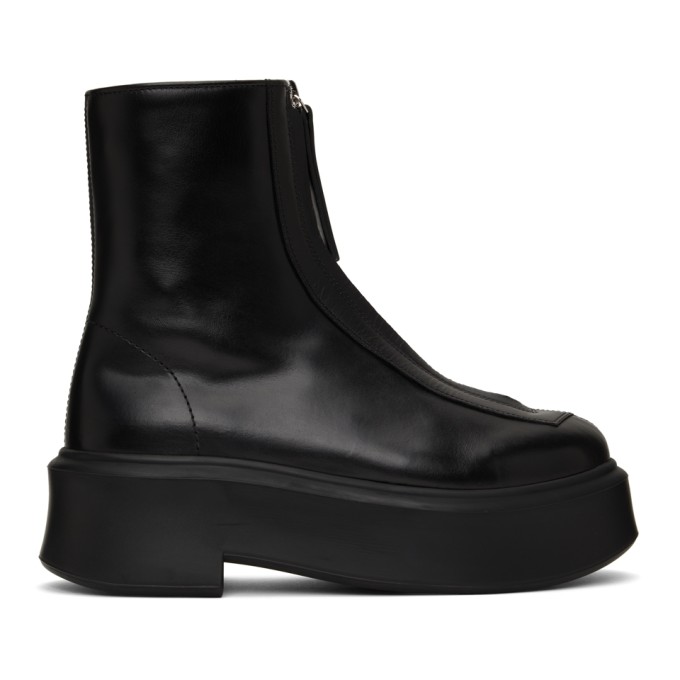 The Row Black Zipped 1 Boots