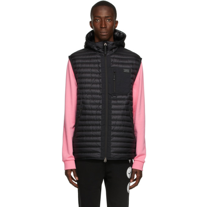 BURBERRY BLACK DOWN LOXHILL PUFFER VEST