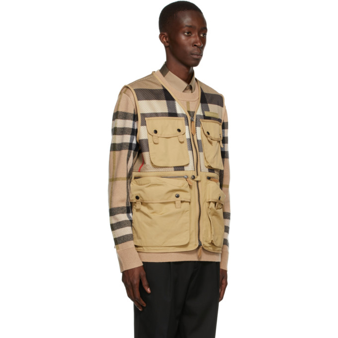 Burberry Fairfield Check Wool & Nylon Field Jacket With Removable Vest In  Archive Beige Ip Chk | ModeSens