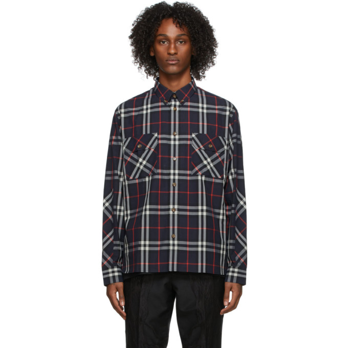 Burberry Navy \u0026 Red Coulsdon Check 