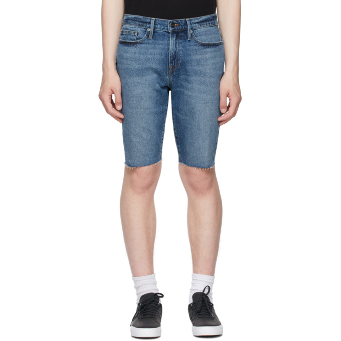 FRAME BLUE DENIM 'L'HOMME RELAXED' SHORTS