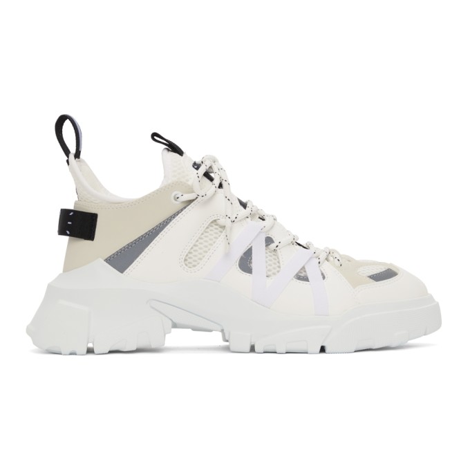 MCQ BY ALEXANDER MCQUEEN WHITE ORBYT DESCENDER NO. 2 SNEAKERS