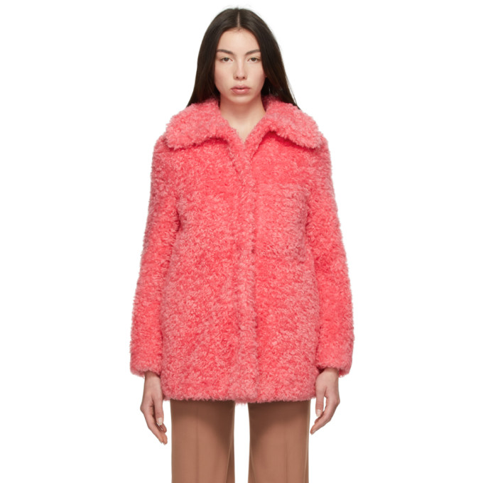 STELLA MCCARTNEY PINK KYLA TEDDY JACKET